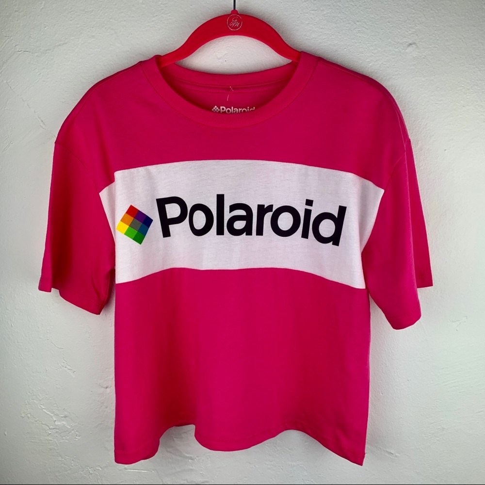 POLAROID Hot Pink Crop Top